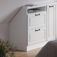 Vicco Mobile sottotetto Casa di campagna bianca/bianco con 2 cassetti