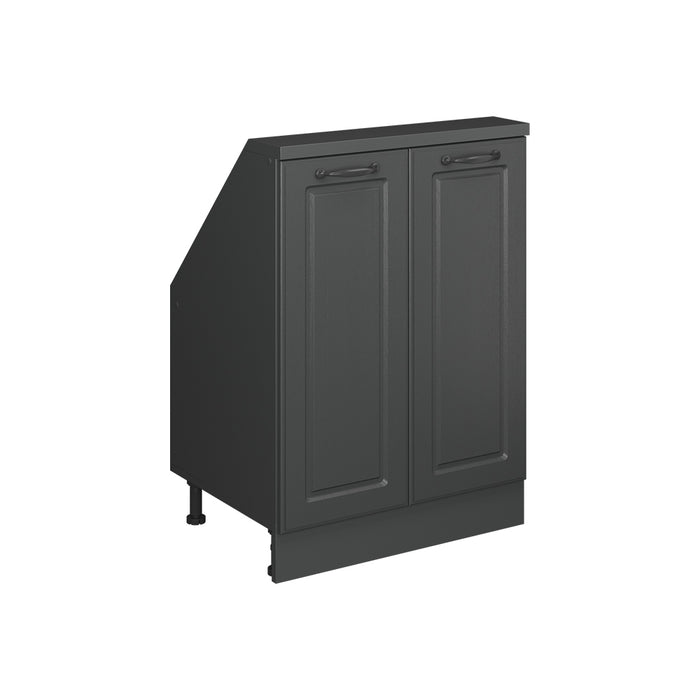 Vicco Mobile cucina sottotetto Casa di campagna antracite/antracite 60 cm con 2 porte