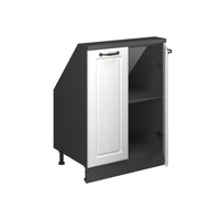 Vicco Mobile cucina sottotetto Bianco casa di campagna/antracite 60 cm con 2 porte
