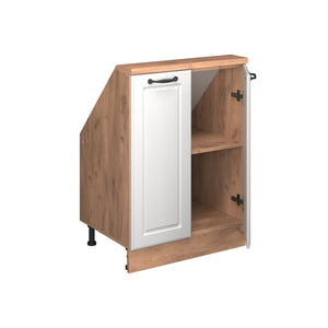 Vicco Mobile sottotetto Casa di campagna bianca/quercia dorata con 2 porte