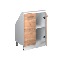 Vicco Mobile cucina sottotetto Quercia dorata/bianco 60 cm con 2 porte