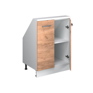 Vicco Mobile cucina sottotetto Quercia dorata/bianco 60 cm con 2 porte
