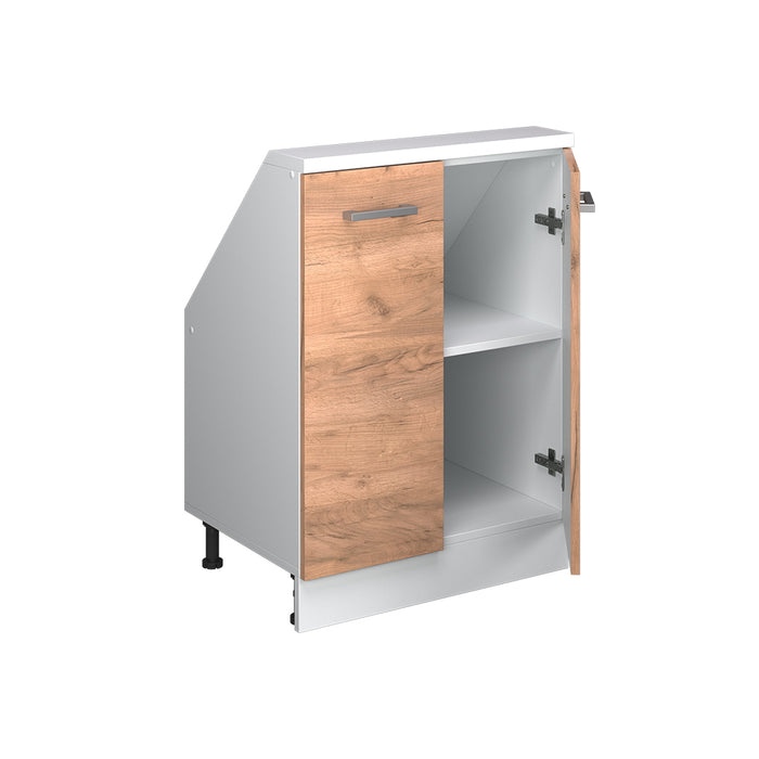 Vicco Mobile cucina sottotetto Quercia dorata/bianco 60 cm con 2 porte