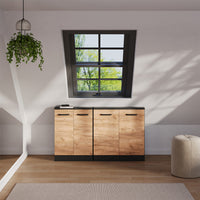 Vicco Mobile sottotetto Quercia dorata/antracite con 2 porte