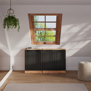 Vicco Mobile sottotetto Antracite Country House/oro Kraft Oak con 2 porte
