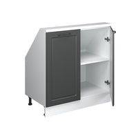 Vicco Mobile cucina sottotetto Antracite casa di campagna/bianco 80 cm con 2 porte