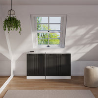 Vicco Mobile sottotetto Antracite casa di campagna/bianco con 2 porte