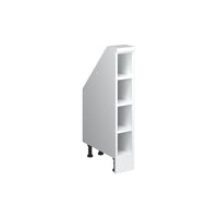 Vicco Mobile sottotetto Bianco 15 x 81.6 cm con 4 scomparti