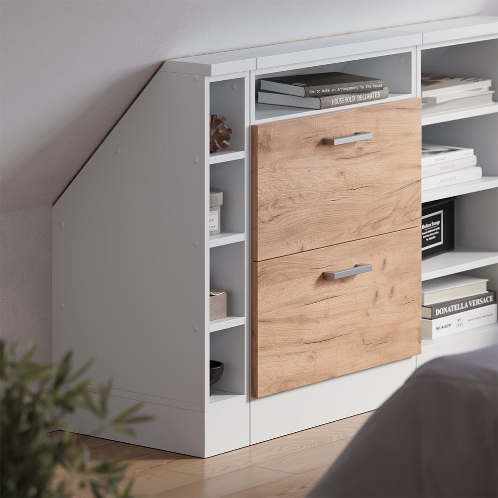 Vicco Mobile cucina sottotetto Bianco 15 cm con 4 scomparti