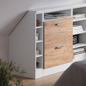 Vicco Mobile cucina sottotetto Bianco 15 cm con 4 scomparti