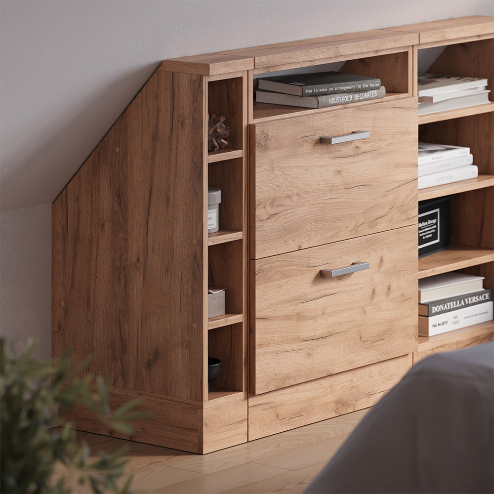 Vicco Mobile sottotetto Quercia dorata 15 x 81.6 cm con 4 scomparti