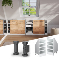 Vicco Mobile cucina sottotetto Bianco 40 cm con 4 scomparti