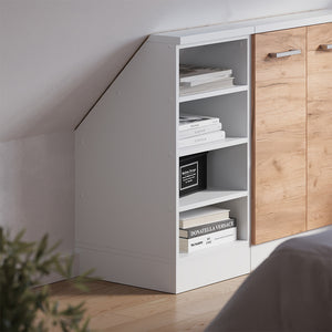 Vicco Mobile cucina sottotetto Bianco 40 cm con 4 scomparti