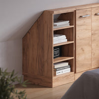 Vicco Mobile sottotetto Quercia dorata 40 x 81.6 cm con 4 scomparti