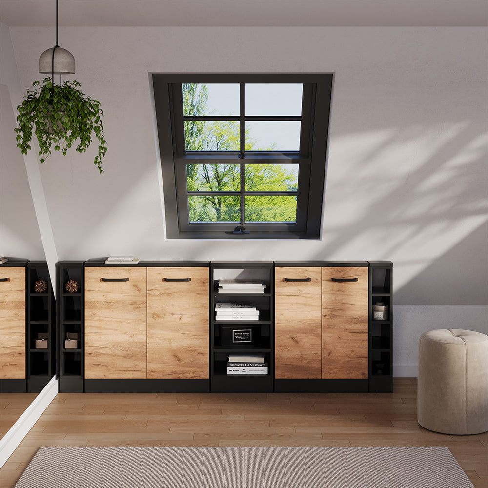 Vicco Mobile sottotetto Antracite 40 x 81.6 cm con 4 scomparti