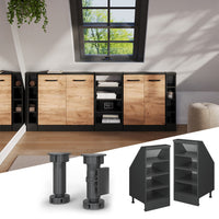 Vicco Mobile sottotetto Antracite 40 x 81.6 cm con 4 scomparti