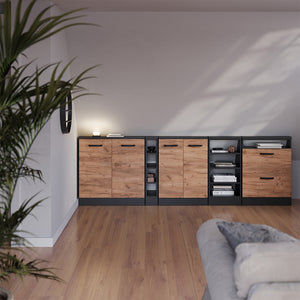 Vicco Mobile sottotetto Antracite 40 x 81.6 cm con 4 scomparti