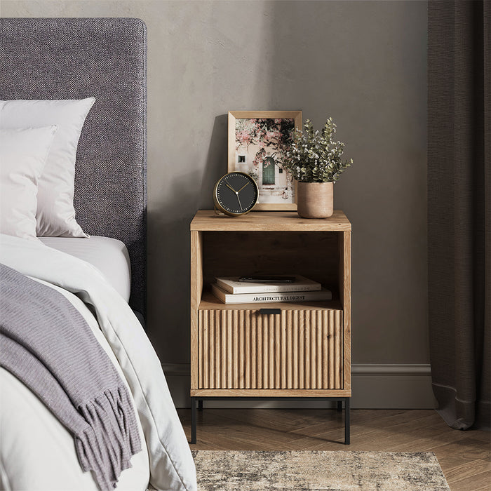 Vicco Comodino Quercia vichinga 40 x 55 cm con 1 cassetto