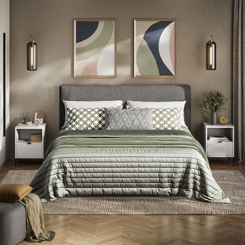 Vicco Comodino Bianco Set di 2