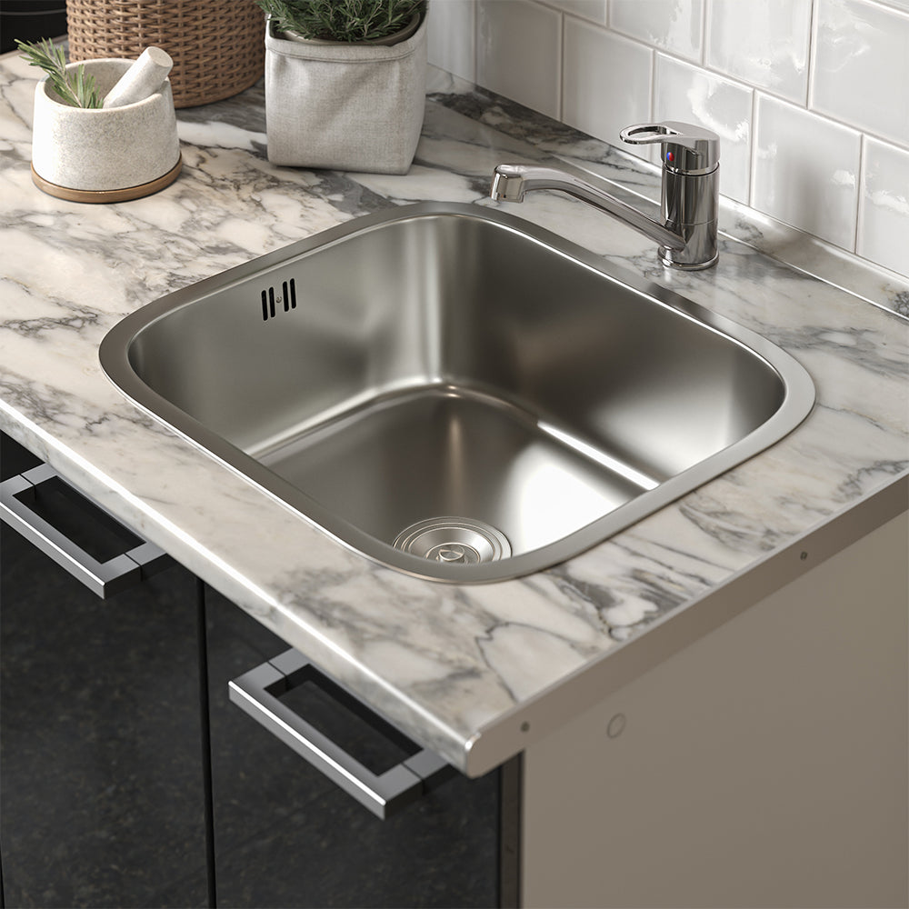 Vicco Cucina monoblocco Nero lucido/bianco 160 cm con colonna forno senza piano di lavoro