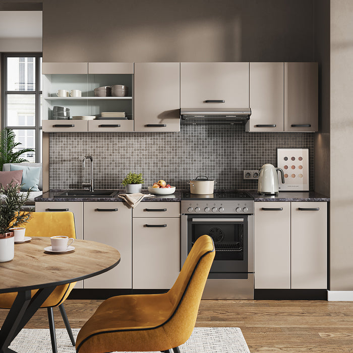 Vicco Mobile da cucina Cachemire/antracite 240 cm , PL Antracite