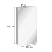 Vicco Mobile a specchio per il bagno Bianco 32.8 x 60.2 cm
