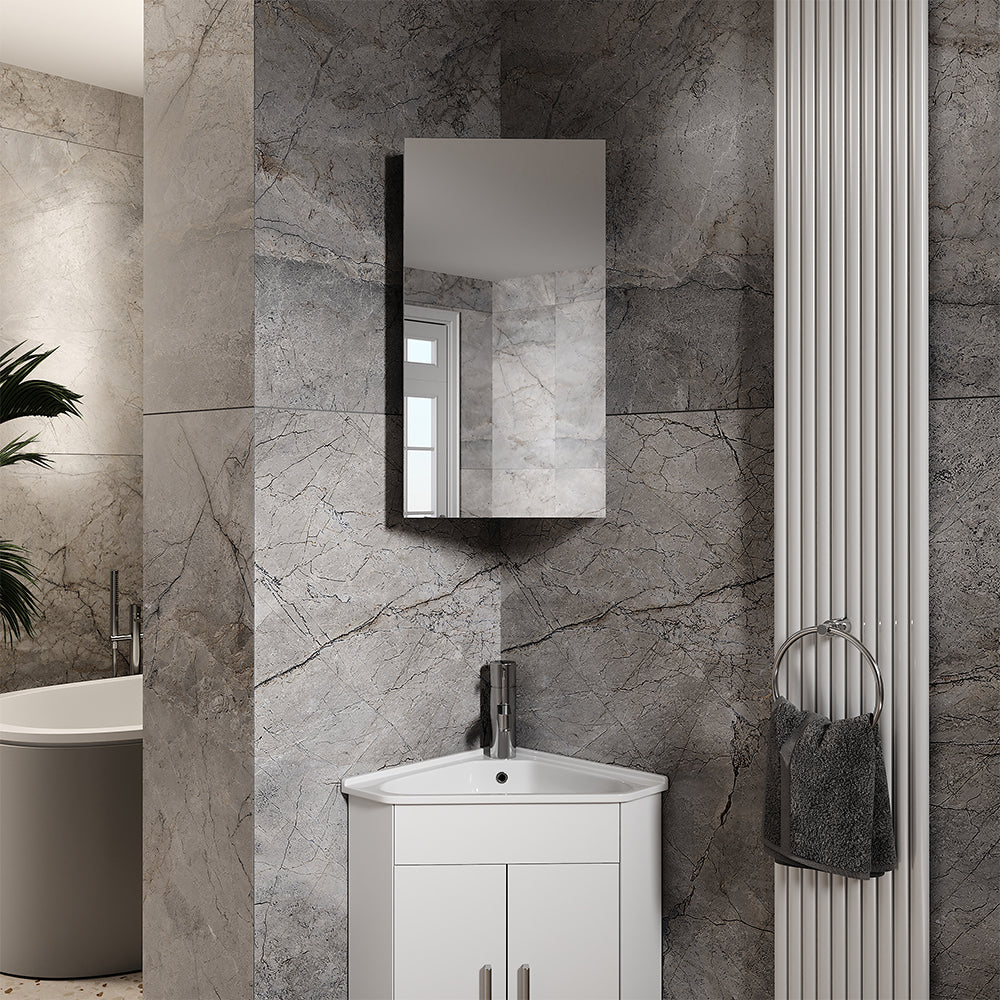 Vicco Mobile a specchio per il bagno Bianco 32.8 x 60.2 cm