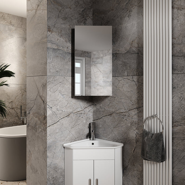 Vicco Mobile a specchio per il bagno Bianco 32.8 x 60.2 cm