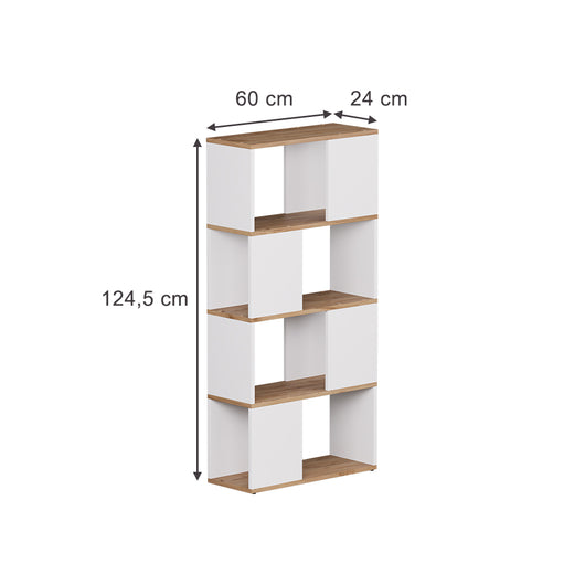 Vicco Divisorio per ambienti Rovere bianco/dorato 60 x 124.5 cm