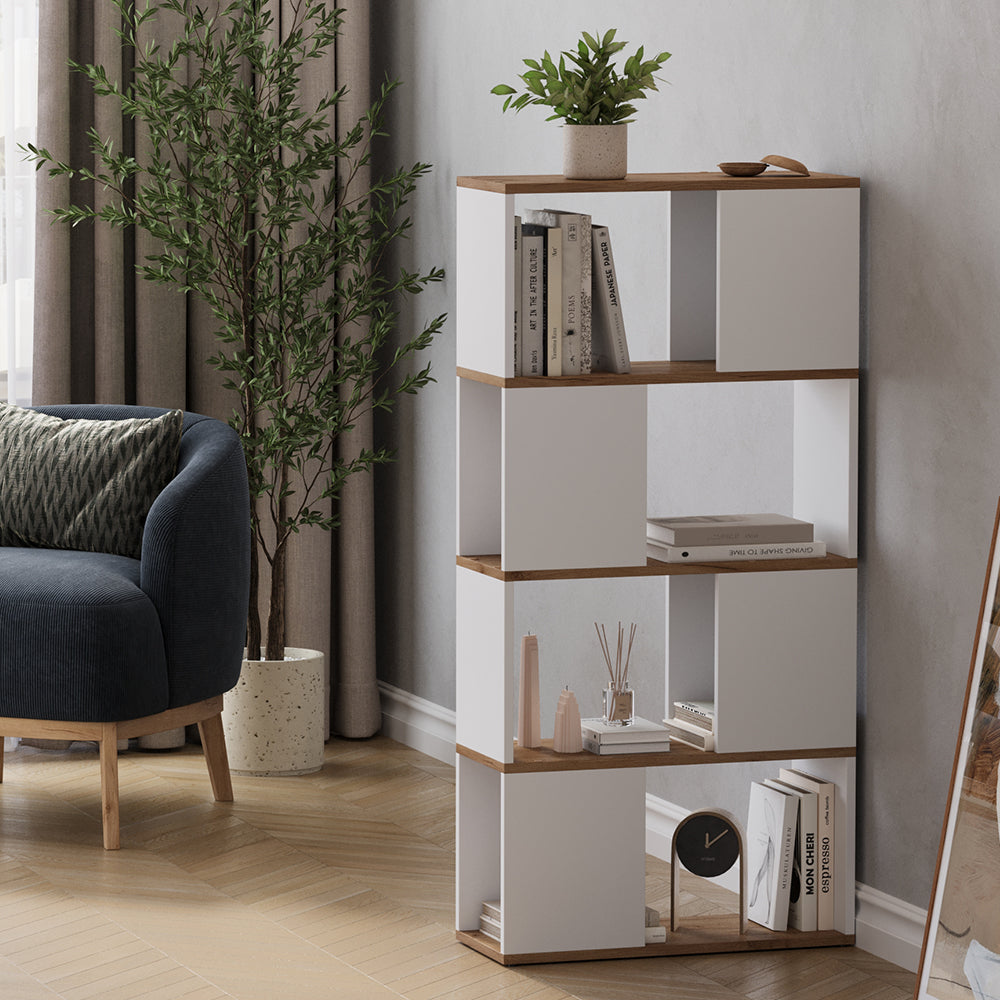 Vicco Divisorio per ambienti Rovere bianco/dorato 60 x 124.5 cm