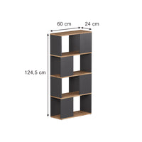 Vicco Divisorio per ambienti Antracite/quercia dorata 60 x 124.5 cm