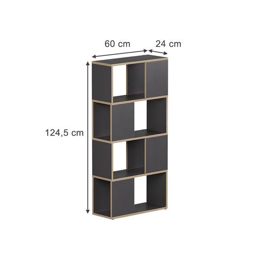 Vicco Divisorio per ambienti Antracite/quercia 60 x 124.5 cm