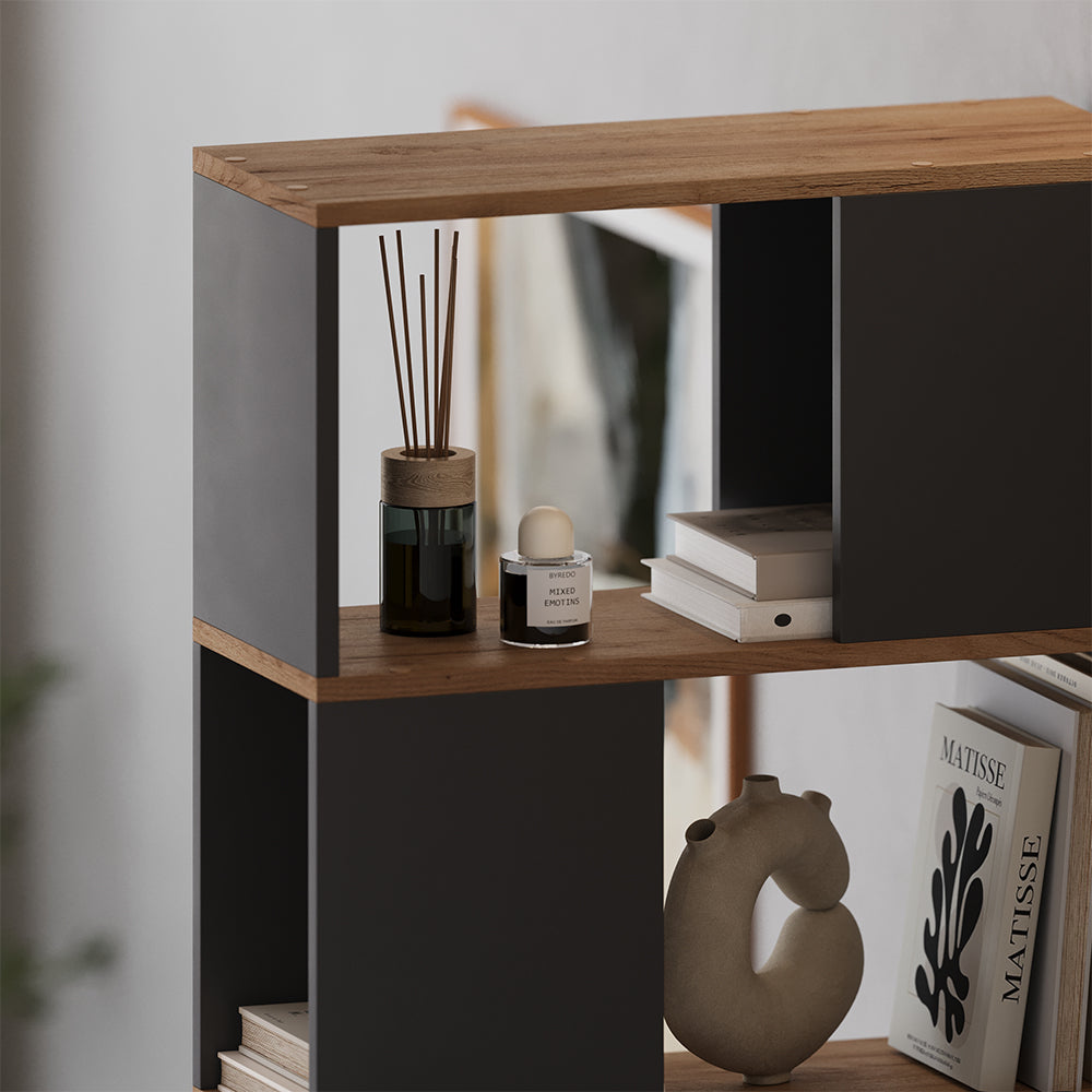 Vicco Divisorio per ambienti Antracite/quercia dorata 60 x 186 cm