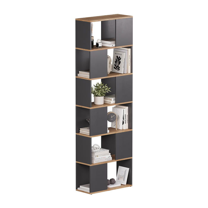 Vicco Divisorio per ambienti Antracite/quercia dorata 60 x 186 cm