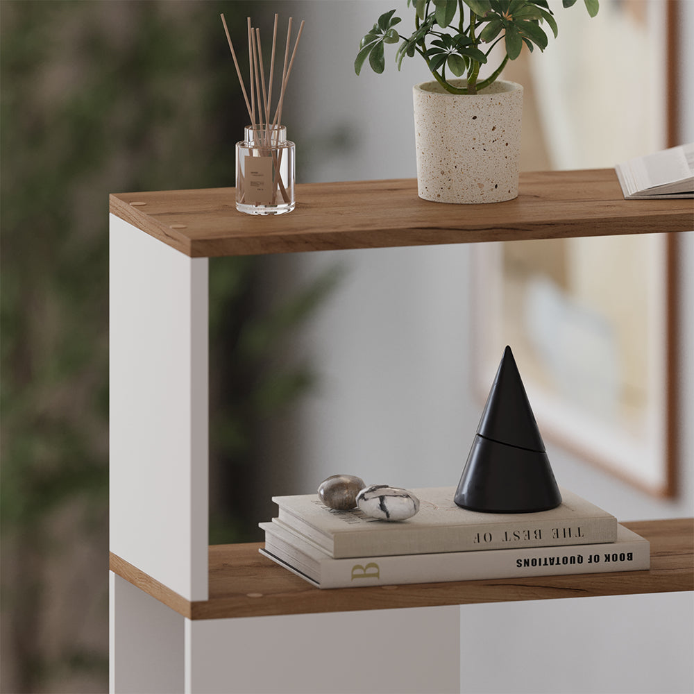 Vicco Divisorio per ambienti Rovere bianco/dorato 80 x 124.5 cm