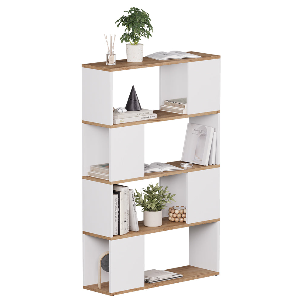 Vicco Divisorio per ambienti Rovere bianco/dorato 80 x 124.5 cm