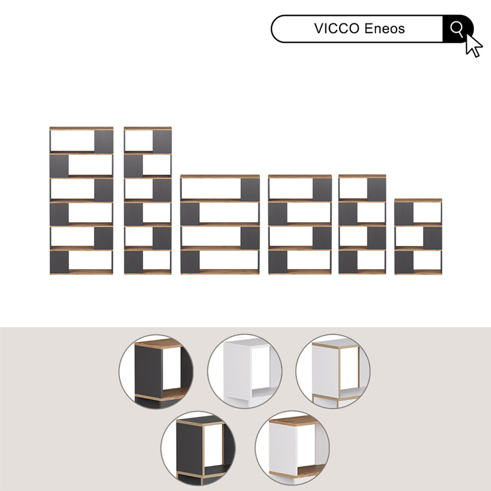 Vicco Divisorio per ambienti Rovere bianco/dorato 80 x 124.5 cm