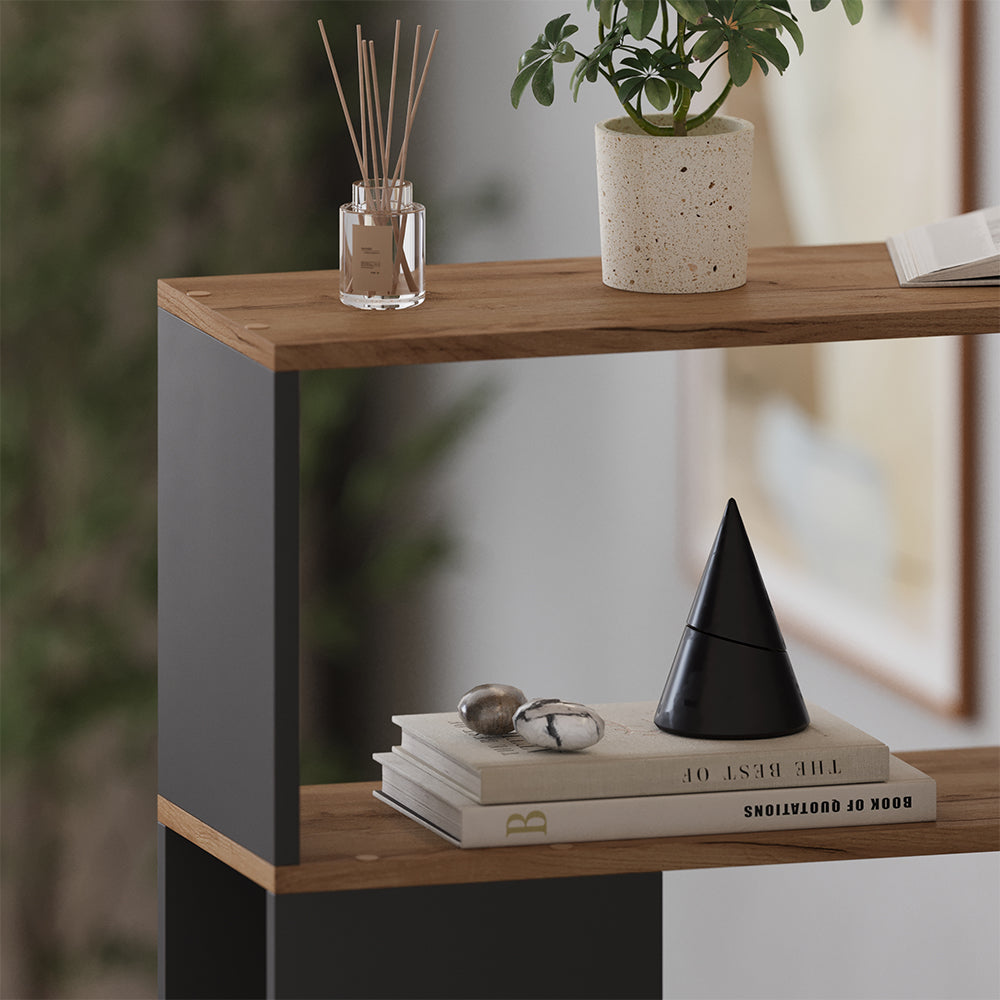 Vicco Divisorio per ambienti Antracite/quercia dorata 80 x 124.5 cm