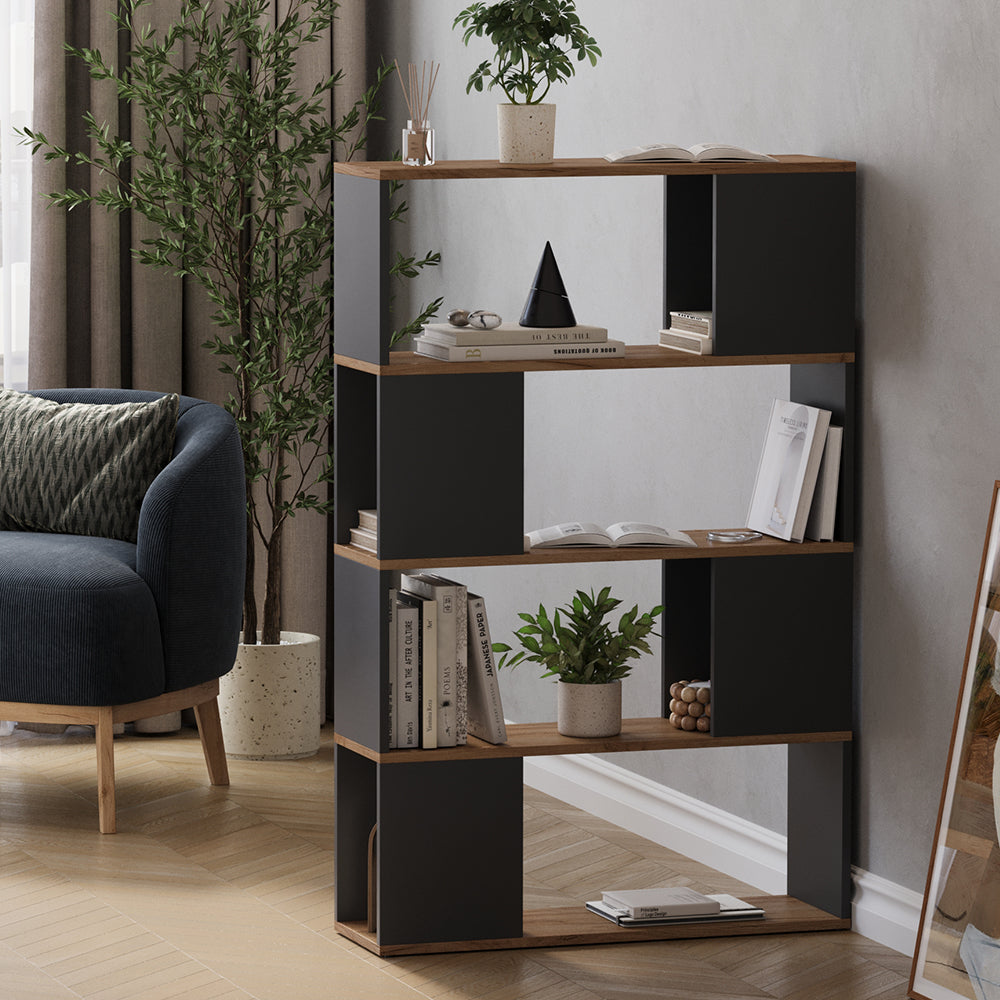 Vicco Divisorio per ambienti Antracite/quercia dorata 80 x 124.5 cm