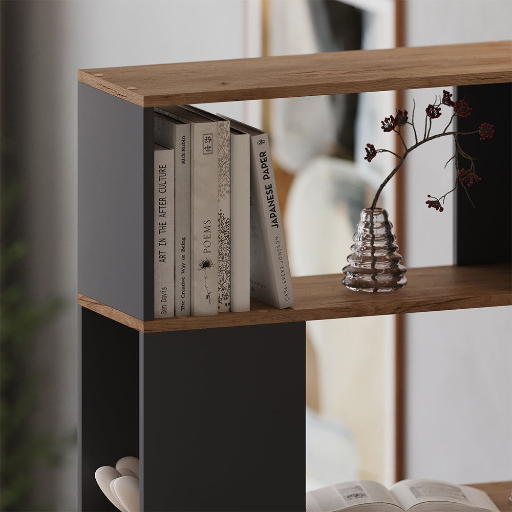 Vicco Divisorio per ambienti Antracite/quercia dorata 80 x 186 cm