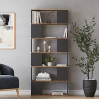 Vicco Divisorio per ambienti Antracite/quercia dorata 80 x 186 cm