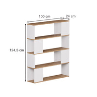 Vicco Divisorio per ambienti Rovere bianco/dorato 100 x 124.5 cm