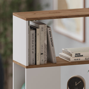 Vicco Divisorio per ambienti Rovere bianco/dorato 100 x 124.5 cm