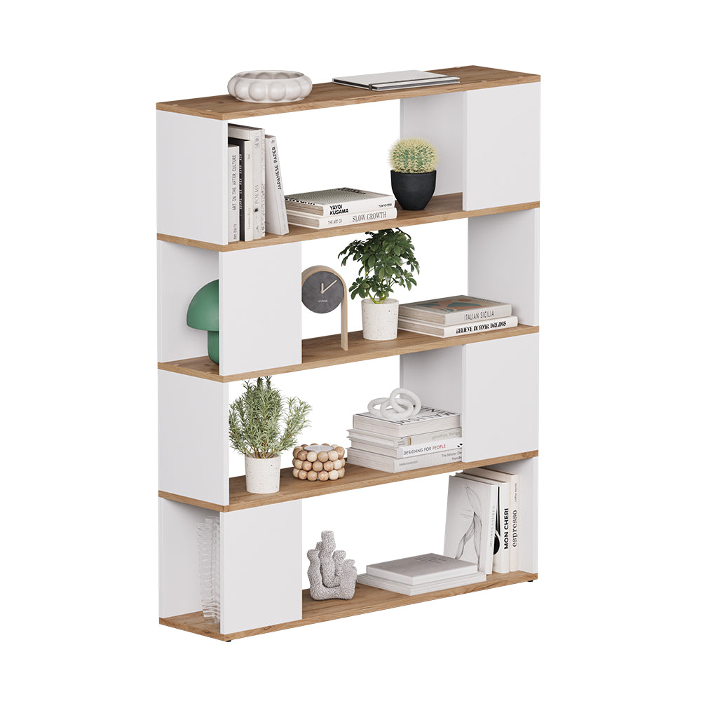 Vicco Divisorio per ambienti Rovere bianco/dorato 100 x 124.5 cm