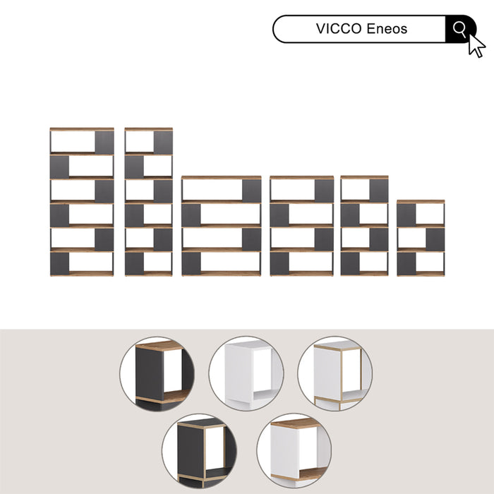 Vicco Divisorio per ambienti Rovere bianco/dorato 100 x 124.5 cm