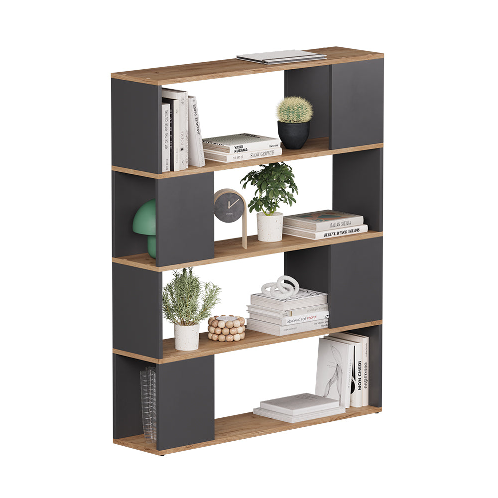 Vicco Divisorio per ambienti Antracite/quercia dorata 100 x 124.5 cm