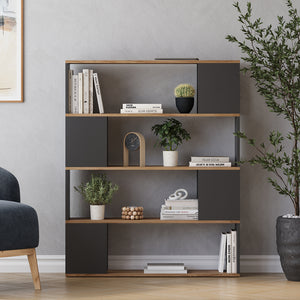 Vicco Divisorio per ambienti Antracite/quercia dorata 100 x 124.5 cm