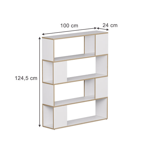 Vicco Divisorio per ambienti Bianco/quercia 100 x 124.5 cm