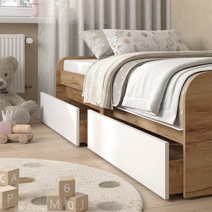 Vicco Letto per bambini Bianco/Artisan 90x200 cm Senza materasso