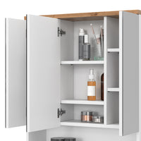 Vicco Specchio contenitore bagno Bianco 70 x 77.5 cm con 3 porte